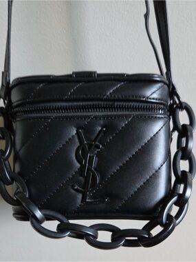 NEW YSL Yves Saint Laurent Vanity Case Bag Black